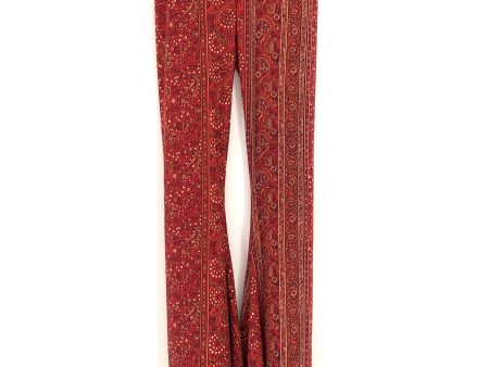 Show Me Your Mumu Plum Paisley Elastic Wide Leg Pants- Size S Online