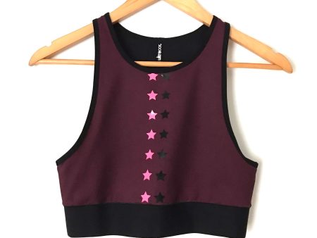 Ultracor Star Print Crop Workout Top- Size S For Sale