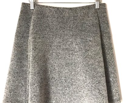 LOFT Soft Grey Flare Flecked Skirt- Size S Petite Sale