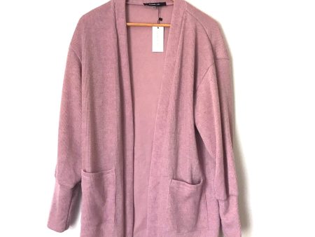 Sugar Lips Mauve Pink Open Knit Cardigan NWT- Size XS S Supply