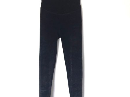 Yummie Black Velvet Legging- Size M (Inseam 26.5”) For Sale