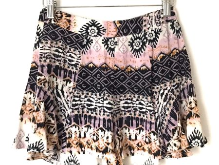 Glamorous Navy & Pink Patterned Shorts- Size XS Online Hot Sale