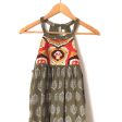 THML Embroidered Olive Print Dress- Size M Discount