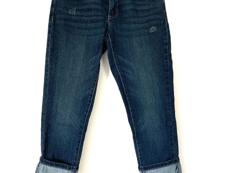 Venus Dark Wash Cuffed Jeans- Size 2 (Inseam 24”) on Sale