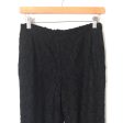 Gibson x Glam Black Lace Scalloped Hem Pants- Size PXS (Inseam 22”) Online Hot Sale