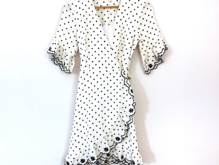 WAYF Polka Dot Embroidered Wrap Dress NWT- Size XS Supply