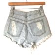 36 Point 5 Embroidered Light Wash Cut Off Shorts- Size S Hot on Sale