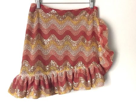 NBD Ruffle Embroidered Sequin Mini Skirt NWT- Size M Supply