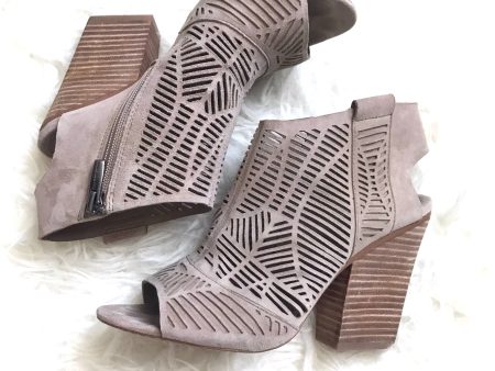 Vince Camuto Perforated Peep Toe Block Heels- Size 7 Online now