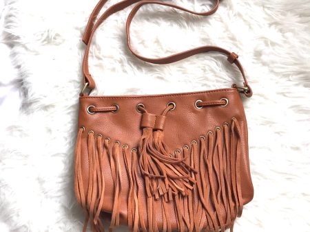 Street Level Brown Fringe Crossbody Bag on Sale