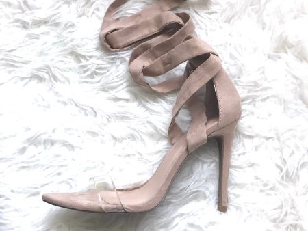 Wild Diva Tan Strappy Heels - Size 7.5 Discount