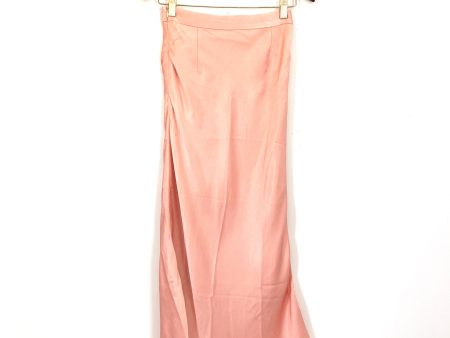 J. ING Muted Pink Satin Midi Skirt NWT- Size S Online Sale