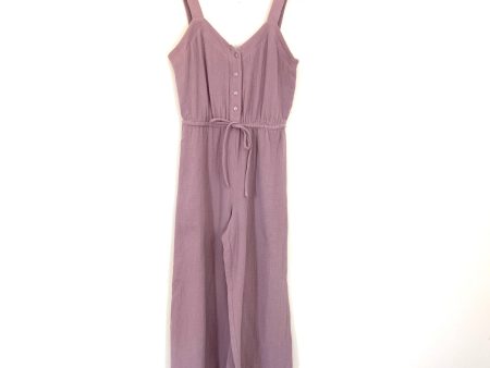 Blue Blush Purple Crop Jumpsuit- Size S For Sale