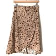 Flamingo Faux Wrap Animal Print Skirt- Size S Discount