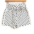 Aaron & Amber Polka Dot Paperbag Waist Belted Shorts NWT- Size S For Sale