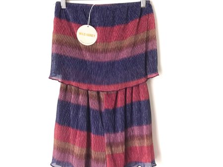 Wild Honey Strapless Colorful Metallic Romper NWT- Size S Online Hot Sale