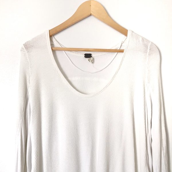 We the Free White Thermal Flowy Long Sleeve Top- Size S Sale