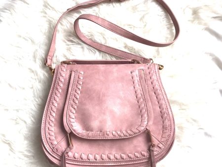 Urban Expressions Pink Cross Body Saddle Bag Fashion