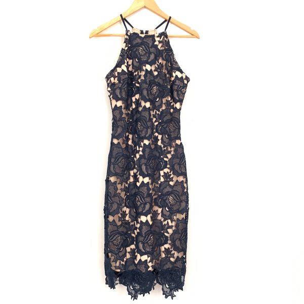 Vestique Navy Lace Dress NWT- Size S Discount