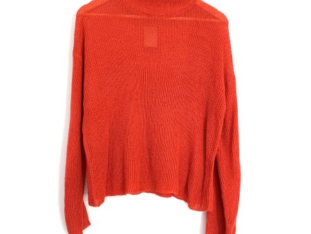 Vestique Rust Turtleneck Thin Sweater NWT- Size S For Cheap