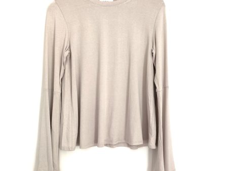 Vestique Taupe Long Bell Sleeve Blouse NWT- Size S on Sale