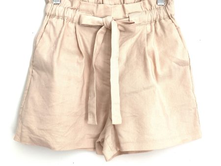 Express Blush Pink Belted Paper Bag Shorts- Size XS Online Sale