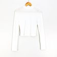 Vestique White Mock Neck Long Sleeve Blouse- Size M Discount