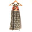 THML Embroidered Olive Print Dress- Size M Discount