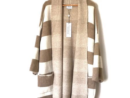 SNDYS Everyday Striped Open Thick Knit Cardigan NWT- Size S M Fashion