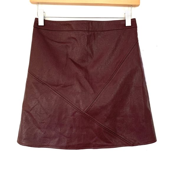 Goodnight Macaroon Faux Leather Mini Skirt NWT- Size S Online now