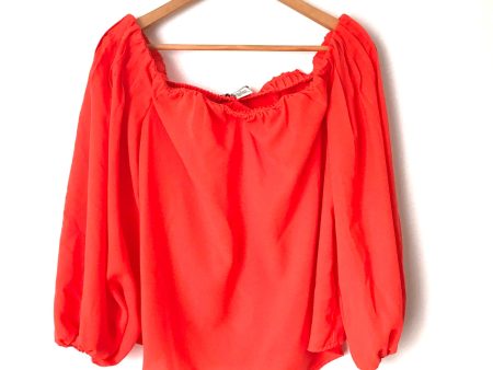 A. Calin by Flying Tomatoes Off the Shoulder Blouse- Size S For Discount