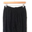 Gibson x Glam Black Lace Scalloped Hem Pants- Size PXS (Inseam 22”) Online Hot Sale