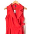 Windsor Tangerine Faux Wrap Romper NWT- Size M For Sale